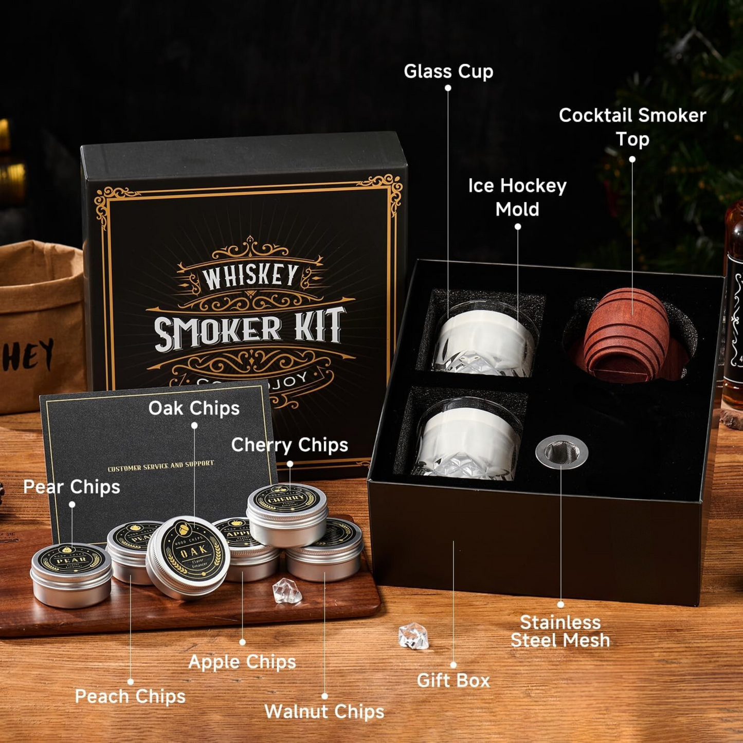 Barrel Aged Whiskey Smoker Kit