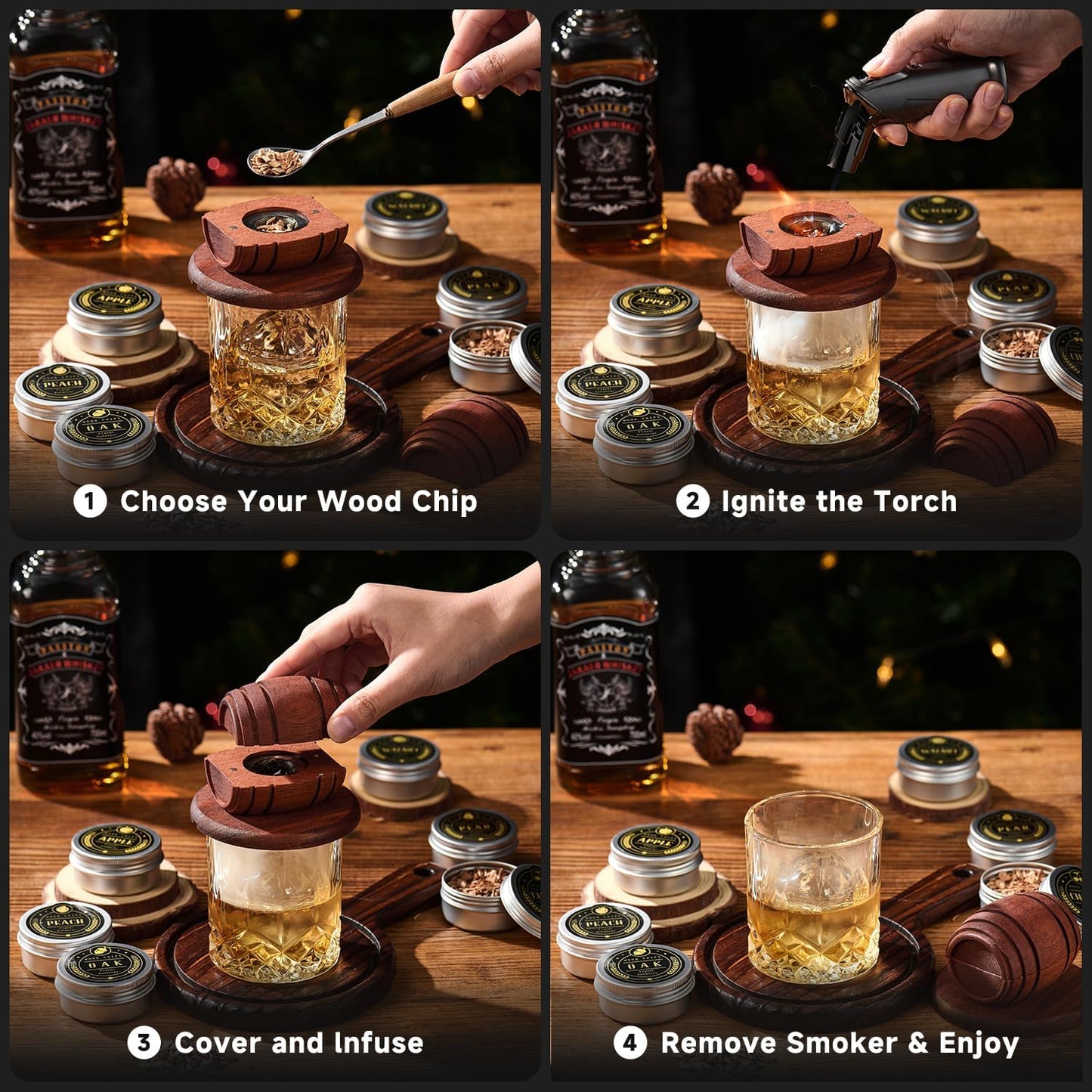 Barrel Aged Whiskey Smoker Kit